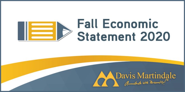 Fall Economic Statement 2020 - Davis Martindale Resources