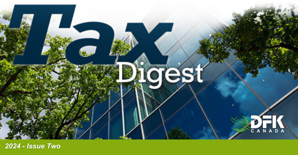 DFK Tax Digest - 2024 Issue Two Banner