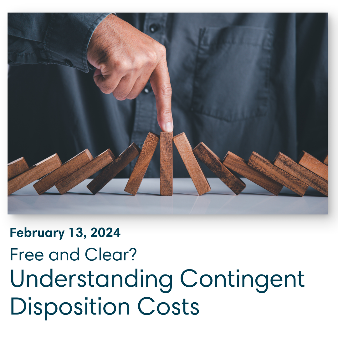 Val Blog - Disposition Costs